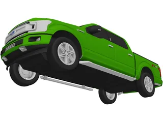 Ford F-150 SuperCrew XLT (2020) 3D Model