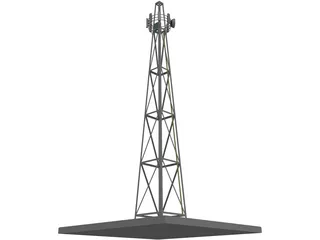 Cellular Tower 3D Model