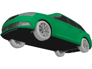 Skoda Fabia Combi (2019) 3D Model