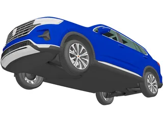 Roewe RX5 Max (2019) 3D Model