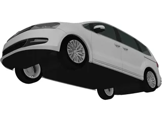 Volkswagen Sharan (2011) 3D Model