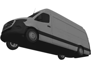 Mercedes-Benz Sprinter Panel Van L4H3 RWD (2019) 3D Model