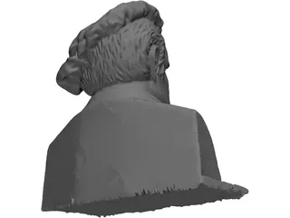 Richard Wagner Bust 3D Model