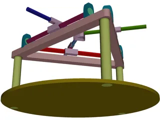 Robot Parallel Manipulatar 3D Model