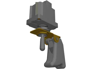 Cuttler&Hammer Toggle Switch with Guard 3D Model