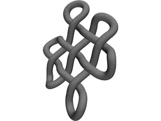 Buddhist Endless Knot 3D Model