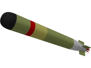 MK54 Torpedo 3D Model