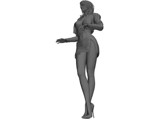 Woman Night Club Girl 3D Model