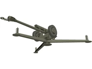 D-30 USSR Howitzer 3D Model