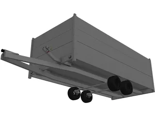 Trailer Anssems Msx 3000 3D Model