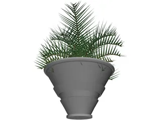 Plant in Vase 3D Model