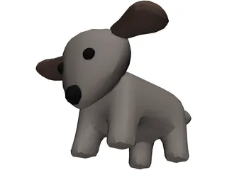 Toy Dog 3D Model