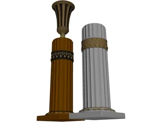 Columns 3D Model