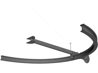 Tug Boat Towing Hook 3D Model