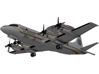 Lockheed P-3 Orion US Customs 3D Model