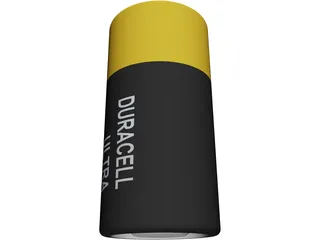 Duracell Battery 6V 3D Model