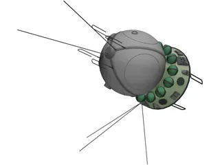 Vostok Spacecraft 3D Model