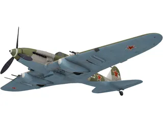 IL-2M Avenger 3D Model