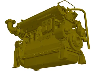 Caterpillar G3306 TA Engine 3D Model