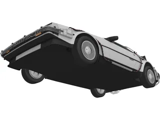 DeLorean DMC-12 BTTF II (1981) 3D Model