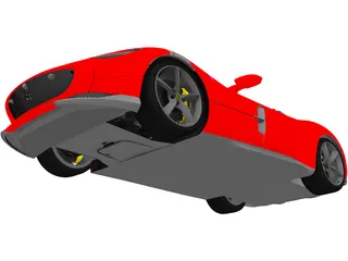 Ferrari SP1 Monza (2019) 3D Model