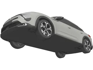 Citroen C5 X (2022) 3D Model