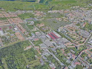 Halle (Saale) City, Germany (2021) 3D Model