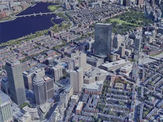 Boston City, USA (2022) 3D Model