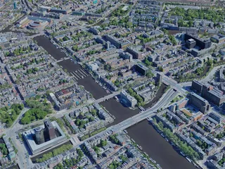 Amsterdam City, Netherlands (2021) 3D Model