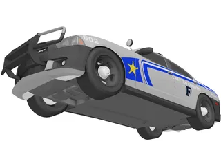 Dodge Charger Police 3D Model