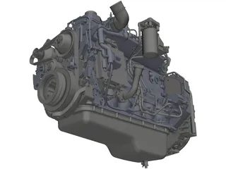 Cummins QSB-6.7 Engine 3D Model