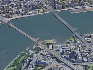 New York City, Lower Manhattan, USA (2022) 3D Model