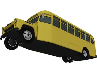 Chevrolet 6700 School Bus (1955) 3D Model