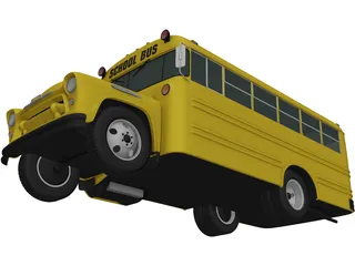 Chevrolet 4500 School Bus (1956) 3D Model