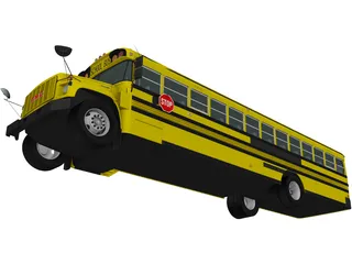 GMC B-Series School Bus (2000) 3D Model