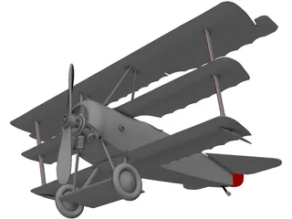 Fokker Dr.I Triplane 3D Model