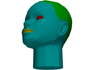 Head Female 3D Model