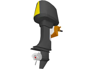 Outboard Motor 30hp 3D Model