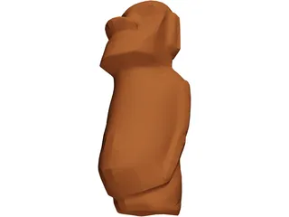 Easter Island Figure 3D Model