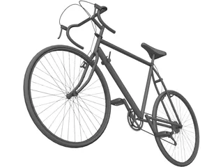 Bicycle Road 10-Speed 3D Model