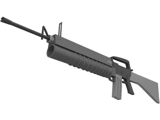 M16 A1 3D Model