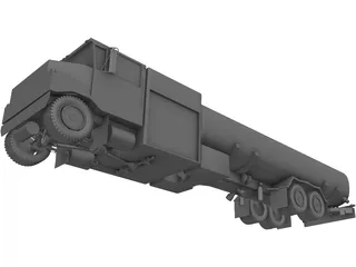 Fuel Truck 3D Model