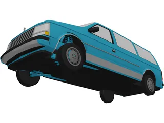 Plymouth Voyager (1987) 3D Model
