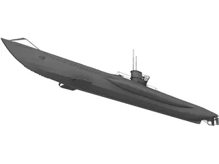 U-Boat 3D Model