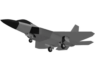 F-22A Raptor 3D Model