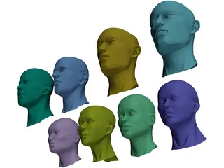 Heads Collection 3D Model