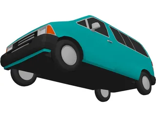 Ford Aerostar Van (1989) 3D Model