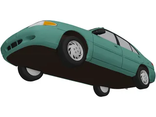 Ford Escort SE (1998) 3D Model