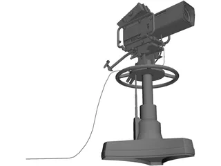 Television Camera 3D Model