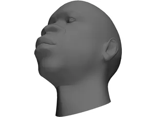Head African Male 3D Model